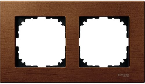 Рамка универсальная Schneider Electric Merten M-Elegance 2-м. дерево вишня картинка